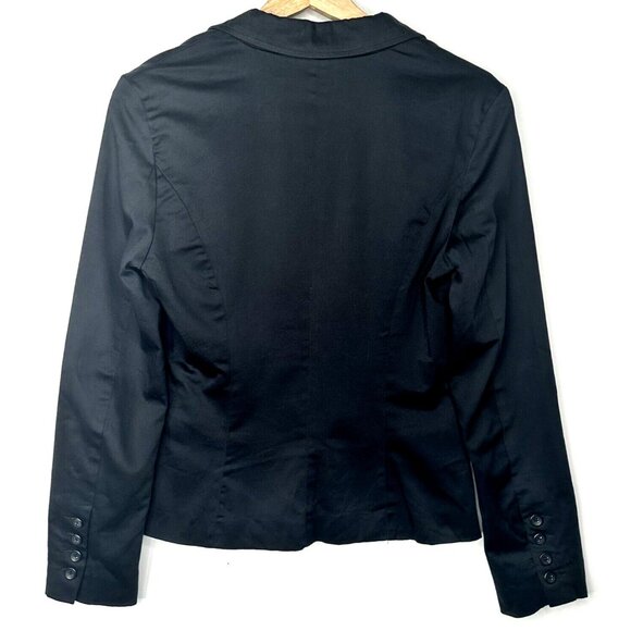 Vero Moda Womens Blazer Jacket Lined 2 Button Stretch Long Sleeve Black Size 36 - Picture 2 of 14